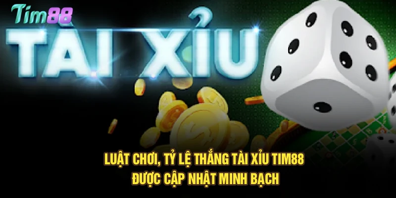 Luật chơi, tỷ lệ thắng Tài Xỉu Tim88 được cập nhật minh bạch